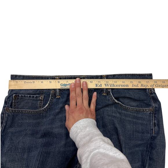 Levis 559 Jeans Mens 34x30 Blue Relaxed Fit Straight Leg Distressed 100% Cotton - Picture 8 of 11